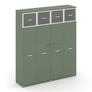 Шкаф две широкие секции, 5 ниш