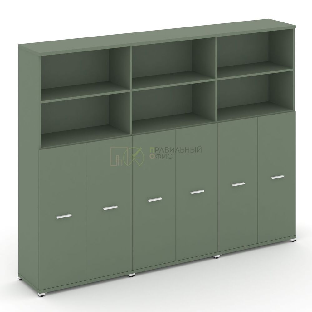 Шкаф три широкие секции, 5 ниш