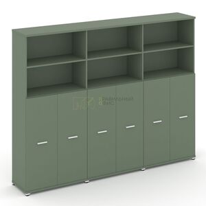 Шкаф три широкие секции, 5 ниш