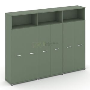 Шкаф три широкие секции, 5 ниш