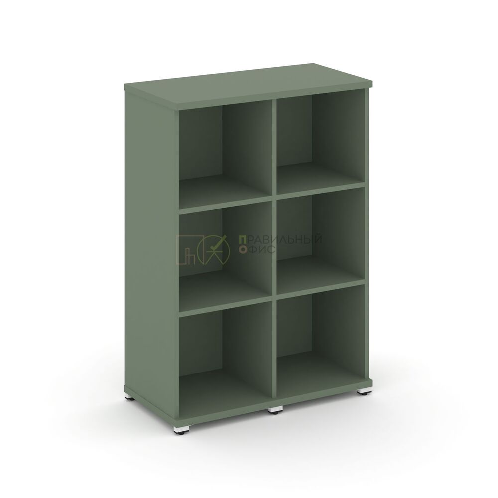 Стеллаж две узкие секции, 3 ниши