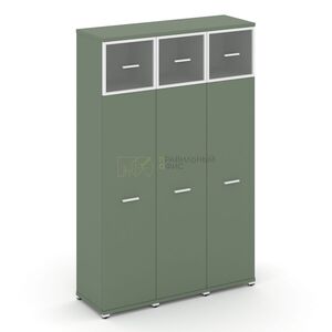 Шкаф три узкие секции, 5 ниш