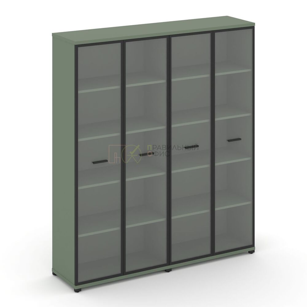 Шкаф две широкие секции, 5 ниш