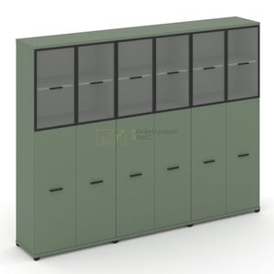 Шкаф три широкие секции, 5 ниш