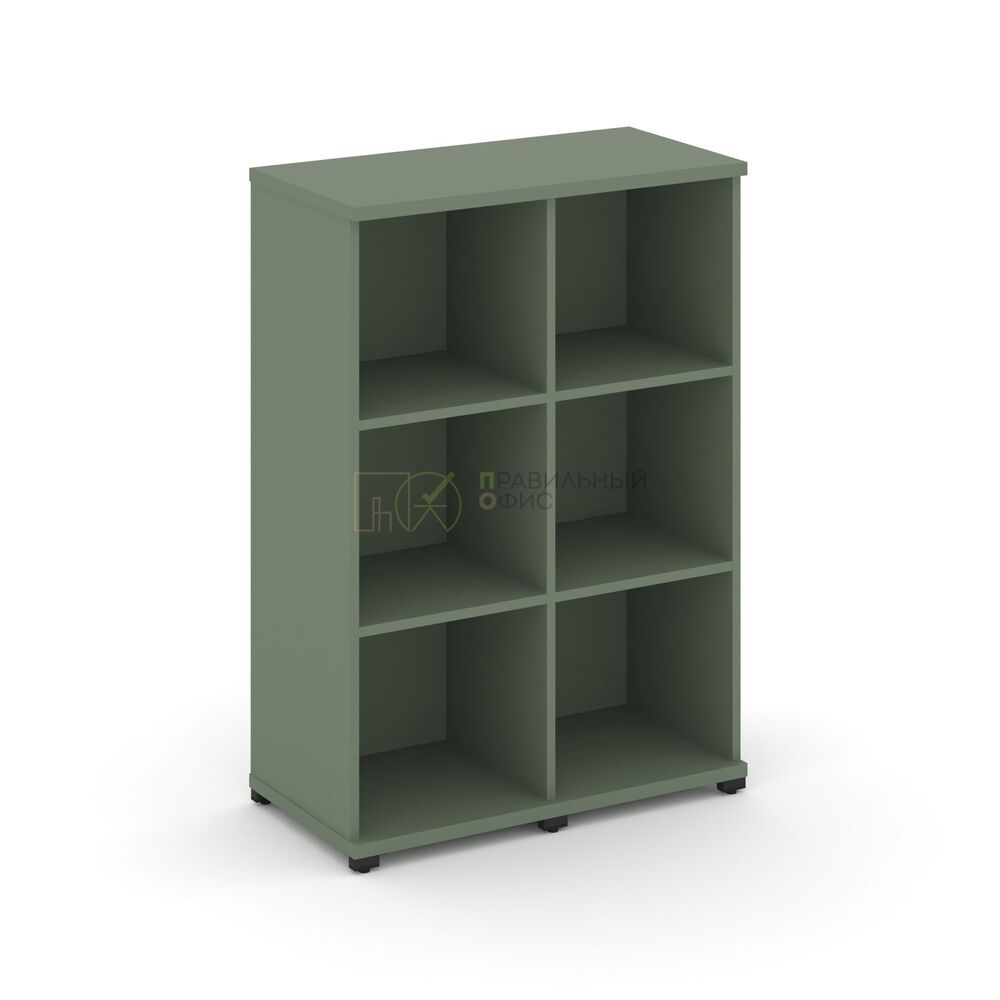 Стеллаж две узкие секции, 3 ниши