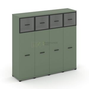 Шкаф четыре узкие секции, 4 ниши