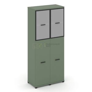 Шкаф две узкие секции, 5 ниш