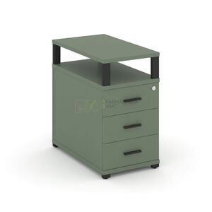 Тумба приставная 3 ящика с надставкой