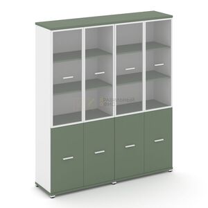 Шкаф две широкие секции, 5 ниш