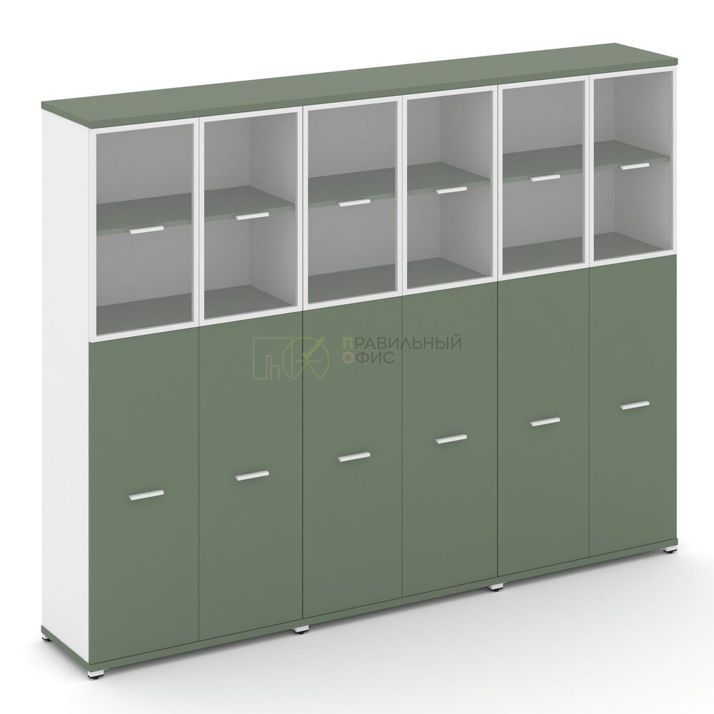 Шкаф три широкие секции, 5 ниш