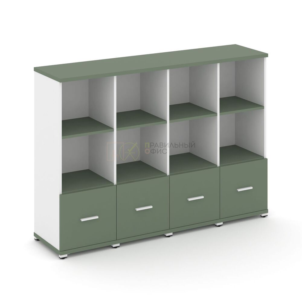 Шкаф четыре узкие секции, 3 ниши