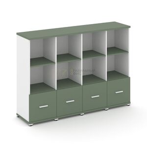 Шкаф четыре узкие секции, 3 ниши