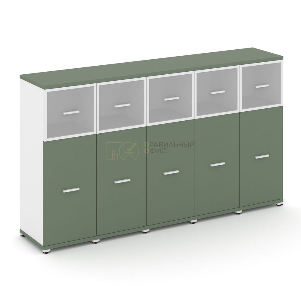 Шкаф пять узких секций, 3 ниши