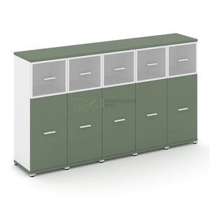 Шкаф пять узких секций, 3 ниши