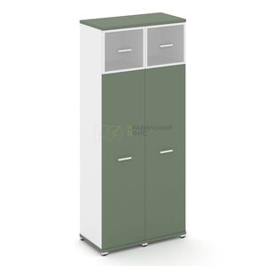 Шкаф две узкие секции, 5 ниш