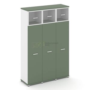 Шкаф три узкие секции, 5 ниш