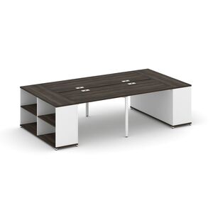 Рабочая станция с опорными стеллажами