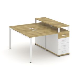 Рабочая станция с одной опорной тумбой