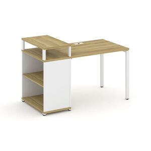 Стол рабочий с опорным стеллажом с верхним горизонтом