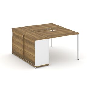 Рабочая станция с опорным шкафом купе