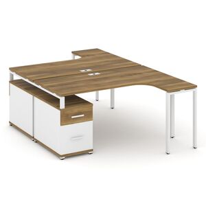 Рабочая станция с двойной опорной тумбой