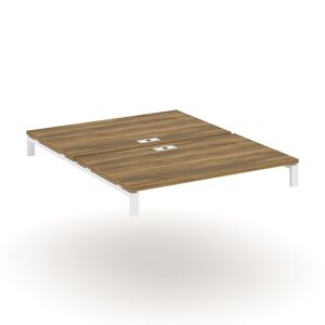 Двойной стол надставка на две опорные тумбы