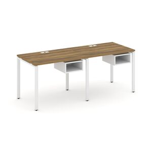 Рабочая станция односторонняя с подвесными тумбами на 2 места