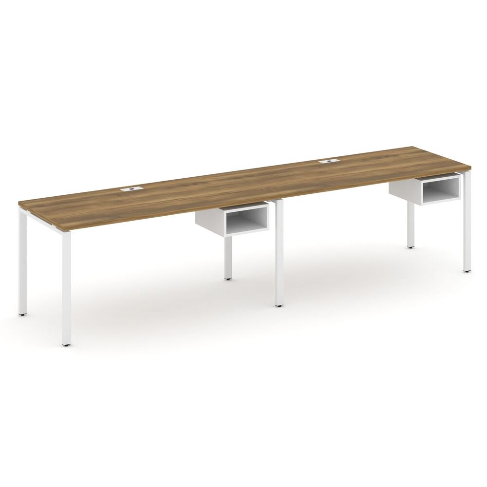 Рабочая станция односторонняя с подвесными тумбами на 2 места