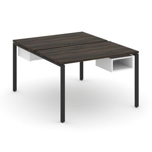 Рабочая станция двухсторонняя с подвесными тумбами на 2 места