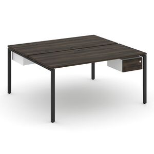 Рабочая станция двухсторонняя с подвесными тумбами на 2 места