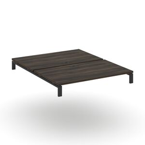 Двойной стол надставка на две опорные тумбы