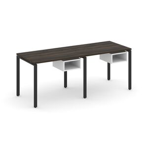 Рабочая станция односторонняя с подвесными тумбами на 2 места