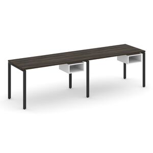 Рабочая станция односторонняя с подвесными тумбами на 2 места