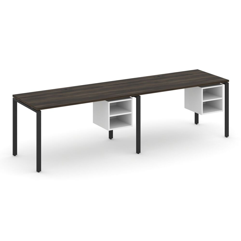 Рабочая станция односторонняя с подвесными тумбами на 2 места