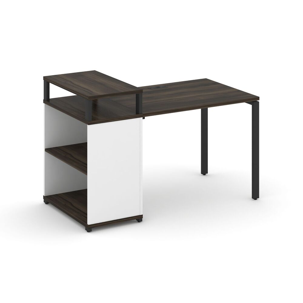 Стол рабочий с опорным стеллажом с верхним горизонтом