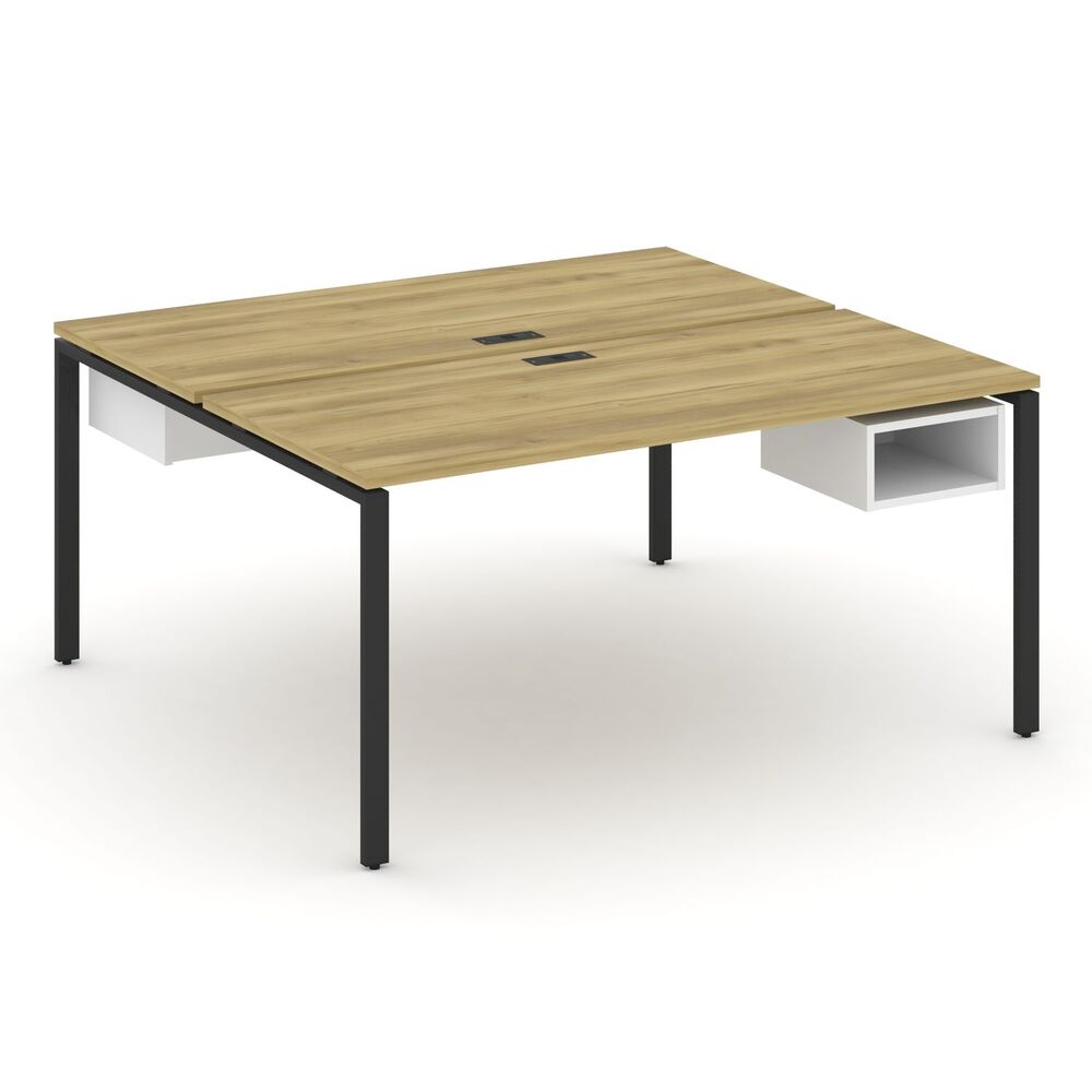 Рабочая станция двухсторонняя с подвесными тумбами на 2 места