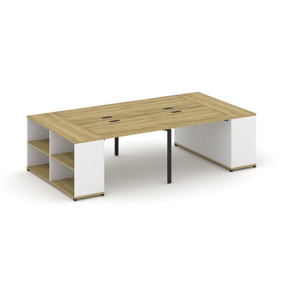 Рабочая станция с опорными стеллажами