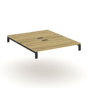 Двойной стол надставка на две опорные тумбы