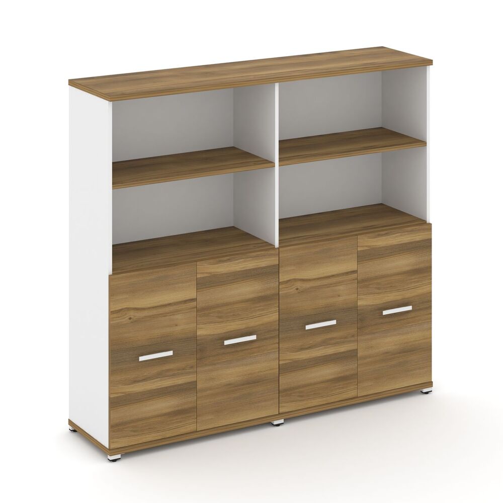 Шкаф две широкие секции, 4 ниши