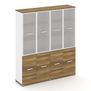 Шкаф две широкие секции, 5 ниш