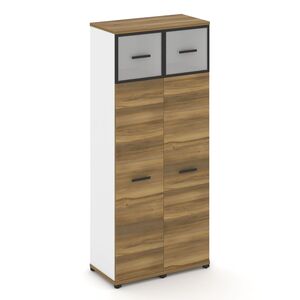 Шкаф две узкие секции, 5 ниш