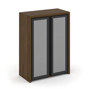 Шкаф средний широкий (2 сред. фасада стекло в раме)