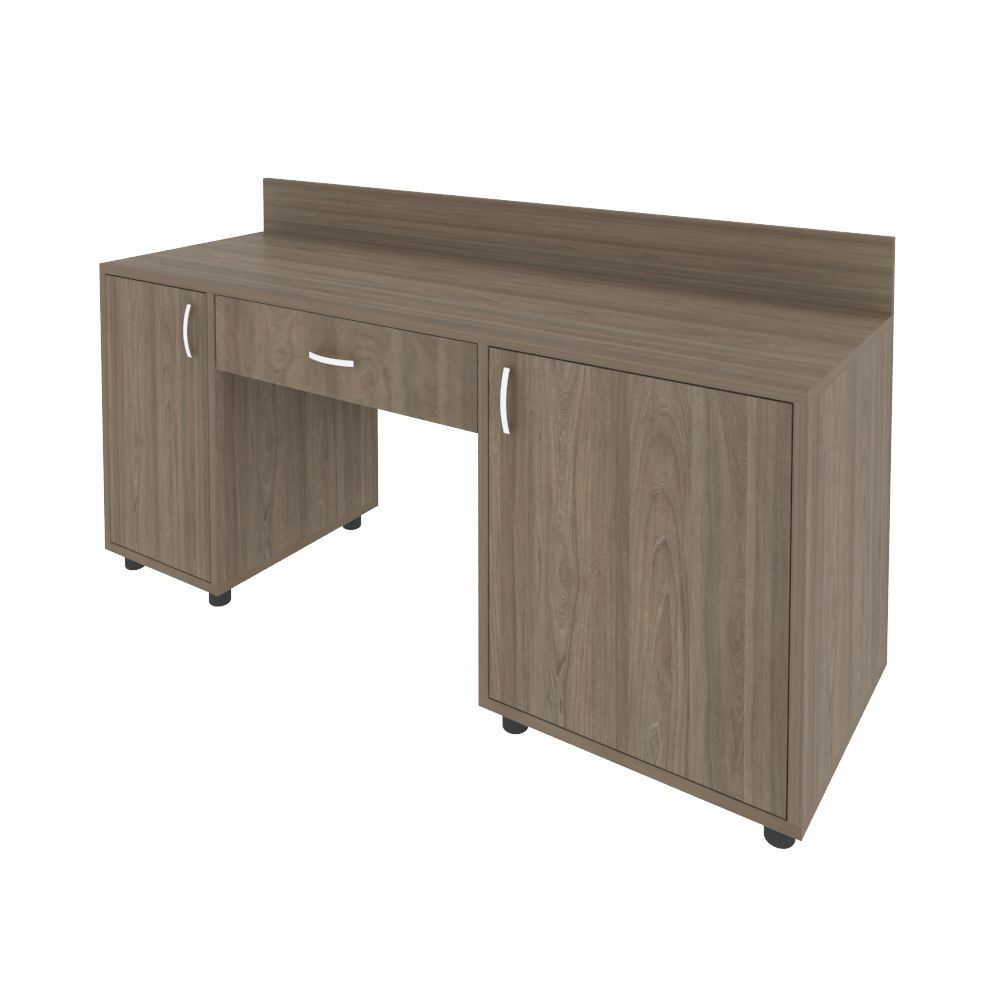 Стол с 2-мя тумбами и бортиком (правый)