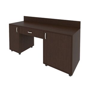 Стол с 2-мя тумбами и бортиком (правый)