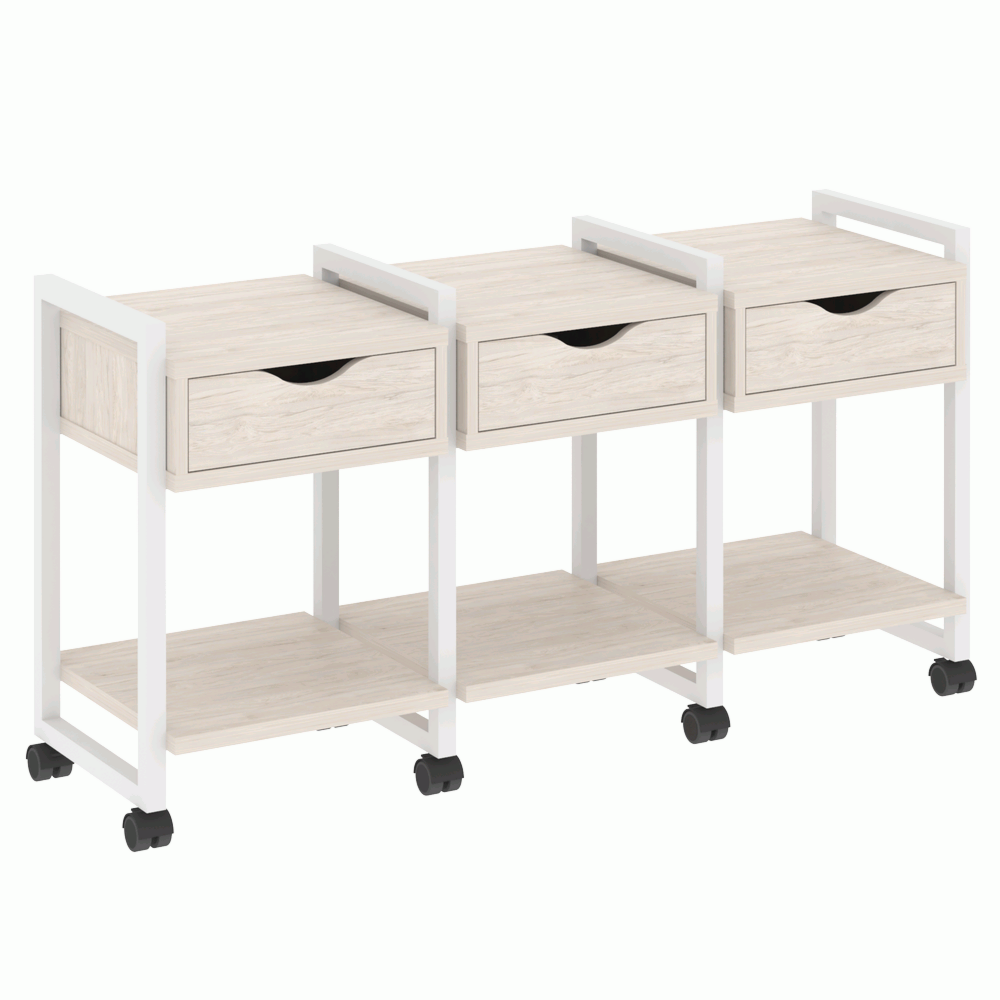 Тумба на колесных опорах наборная. Вариант №4