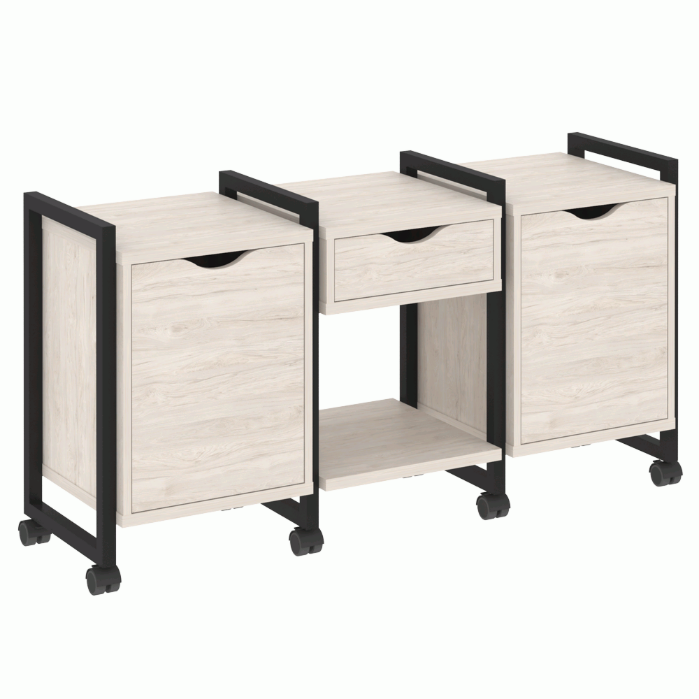 Тумба на колесных опорах наборная. Вариант №7