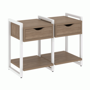 Тумба на регулируемых опорах с ящиком и полкой