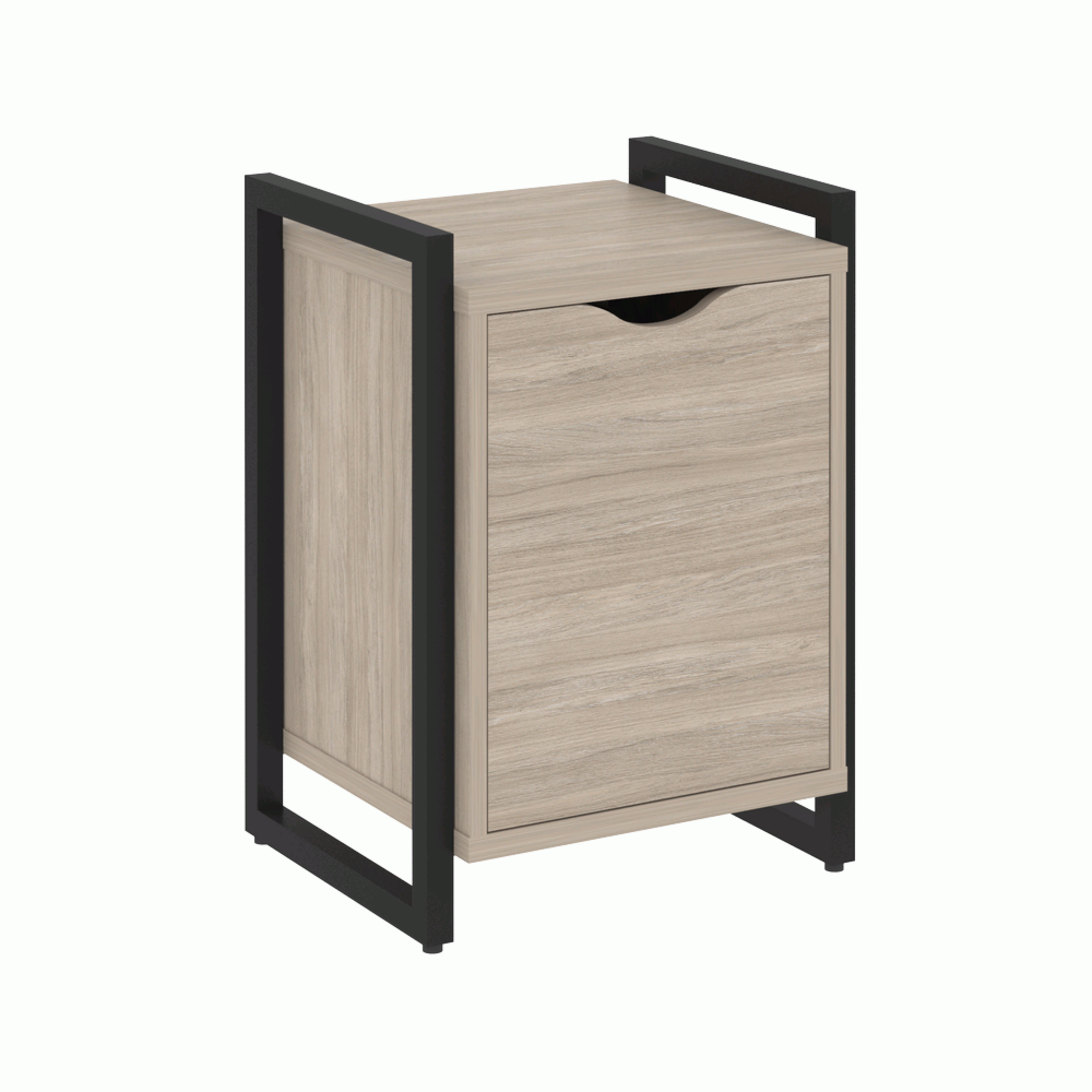 Тумба на регулируемых опорах с распашным фасадом