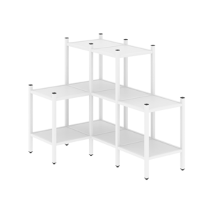 Угловой внутренний стеллаж наборный