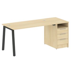 Рабочая станция на А-образном м/к с опорной тумбой